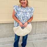 Countryside Villa Lace Detail Top