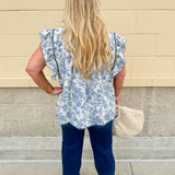 Countryside Villa Lace Detail Top