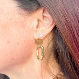 18k Gold Plated Droplet Earrings