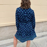 Bluebell Bloom Belted Shirt Dress