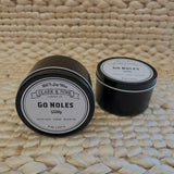 Go Noles Soy Wax Tin Candle | Front View