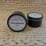 Tallahassee Soy Wax Tin Candle | Front View