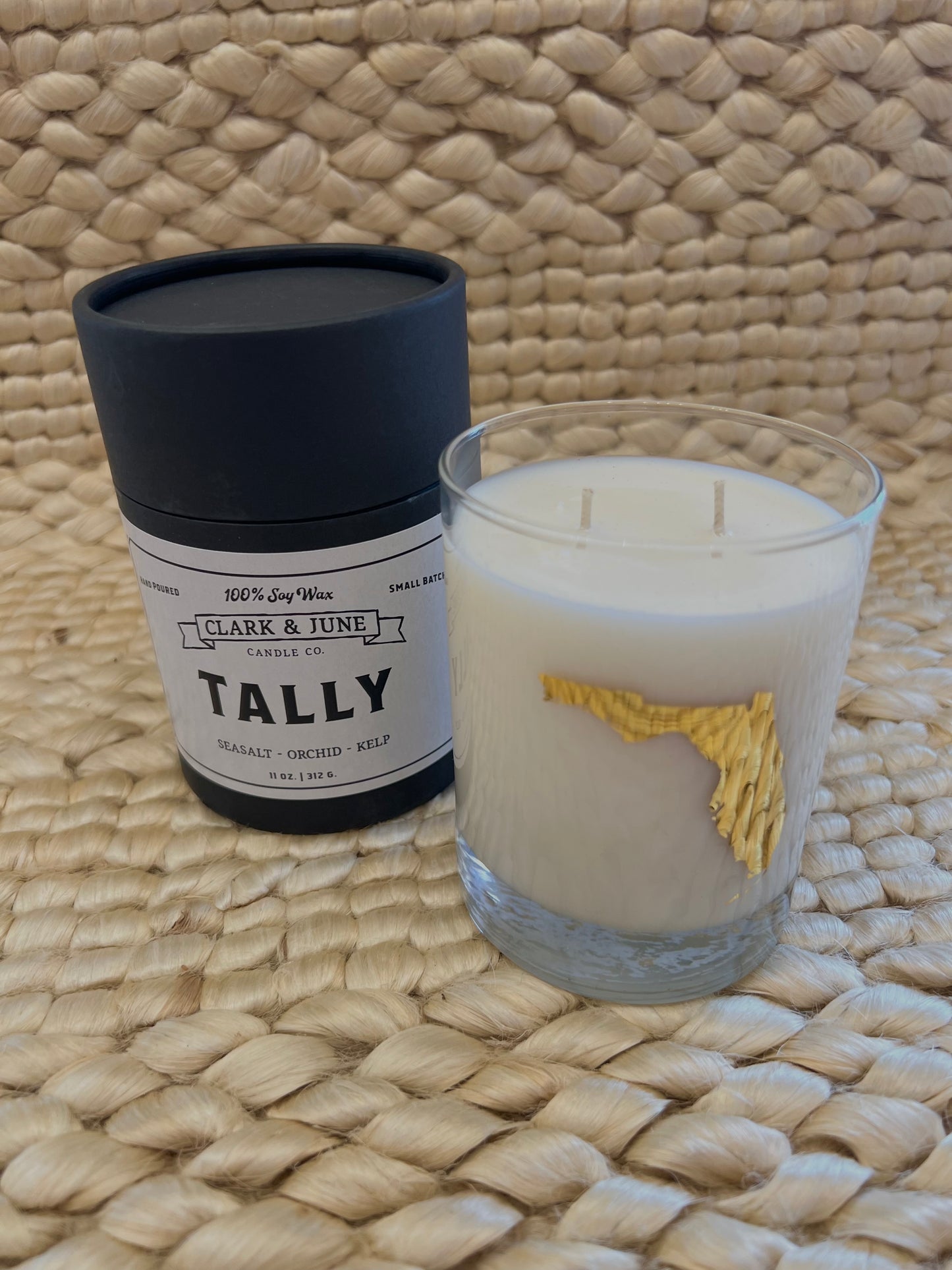 Tally Soy Wax Candle | Front View