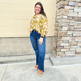 Cafe Brunch Button Down Top