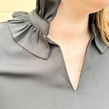 Posh Moment Ruffle Neck Top