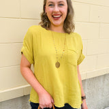 Multi Stone Gold Plated Filigree Pendant Necklace with 1.58" multicolored semi-precious stone pendant and long gold-plated chain.