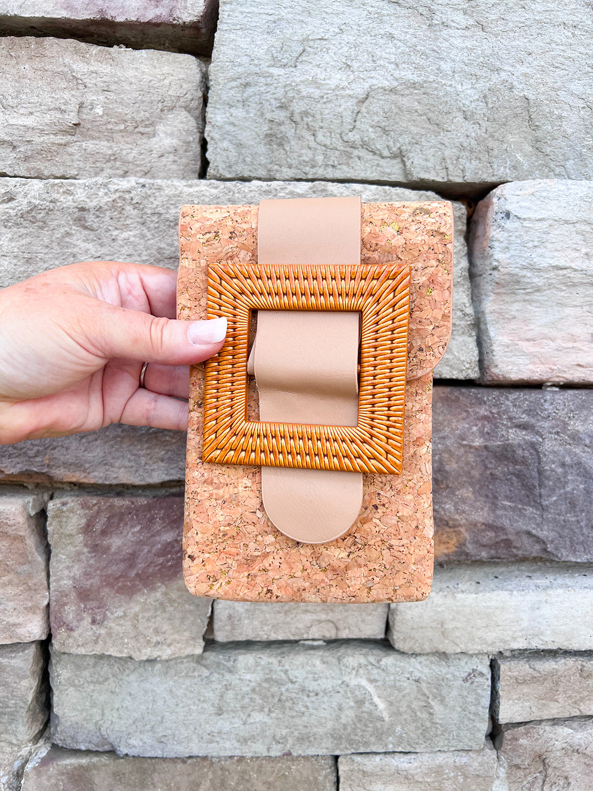 [BC Bags] Cork Mini Khaki Crossbody