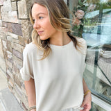 The Perfect Day Dolman Sleeve Cream Top