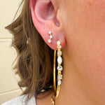 [Sorrelli] Circlette Hoop Earrings in bright gold-tone with shimmering crystals.