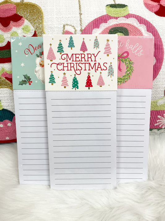 Merry Christmas Magnetic Notepad
