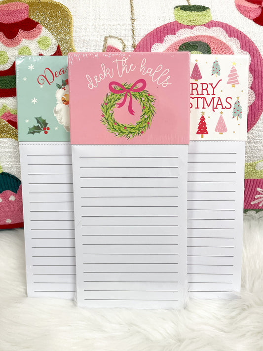 Deck The Hall Magnetic Notepad