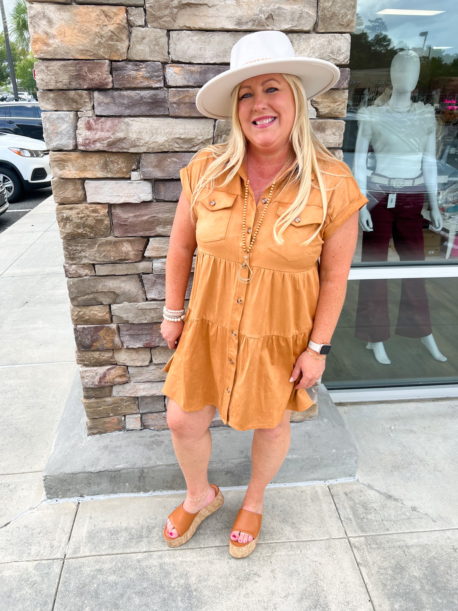 Creating Happiness Button Down Dress | Styled View