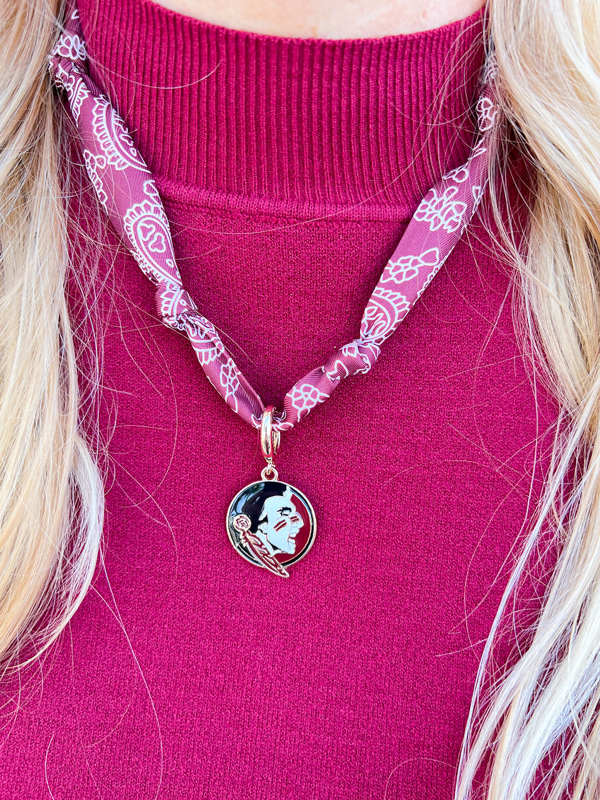 Spirit Knot Scarf Necklace – FSU Seminoles - The Pink Pineapple 850