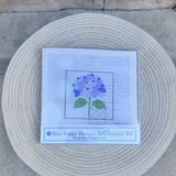 Blue Hydrangea Needlepoint Kit