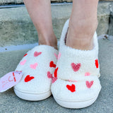 {FINAL SALE} Multi Hearts Home Slippers