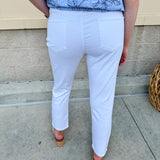 [Dear John] Blaire Midrise White Jeans