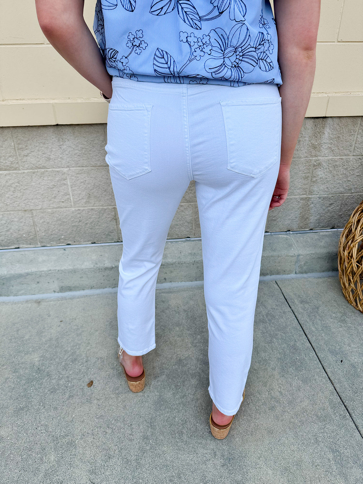 [Dear John] Blaire Midrise White Jeans