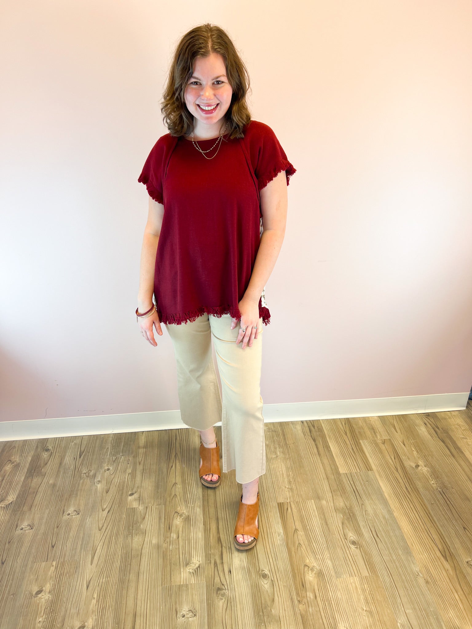 Change It Up Scoop Neck Top-Plus Size | Front View