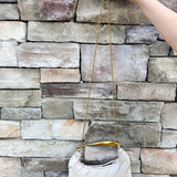 Sunlit Grace Woven Clutch in Light Tan