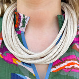Rachel Rope Necklace in Ecru