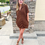 On The Scene Textured Knit Mini Dress | Front View