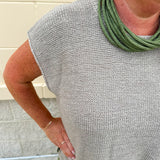 [FINAL SALE] Mocha Mist Woven Sleeveless Sweater