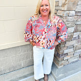{FINAL SALE} Social Call Button Down Blouse - Curvy
