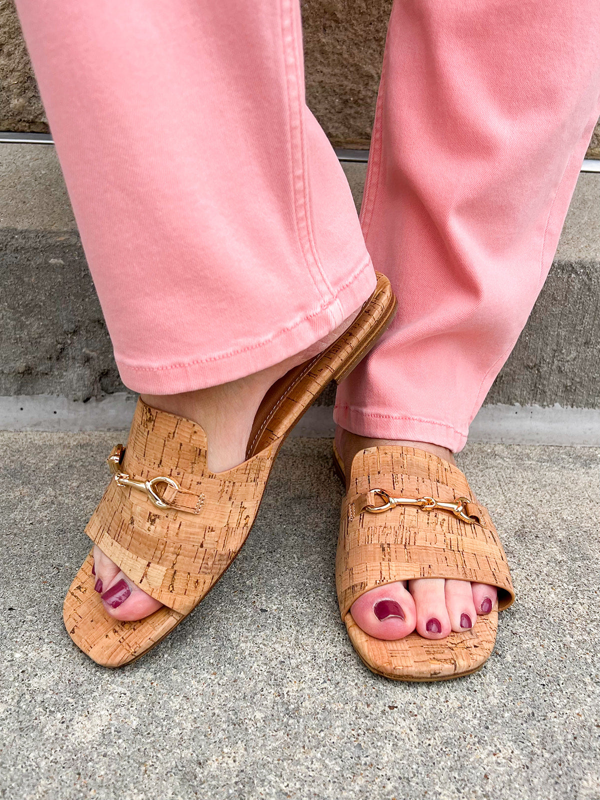 [Corkys] Bit of A Breeze Cork Flats - The Pink Pineapple 850