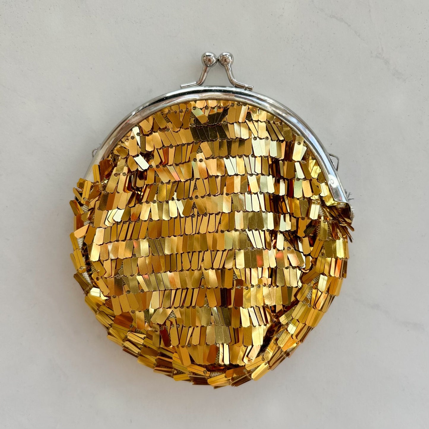 Sequin Mini Coin Purse-Gold