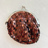 Sequin Mini Coin Purse-Bronze