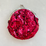 Sequin Mini Coin Purse-Fushcia