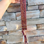 Garnet Luxe Paisley Bag Strap