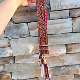 Garnet Luxe Paisley Bag Strap