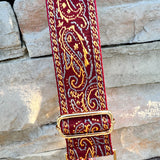 Garnet Luxe Paisley Bag Strap