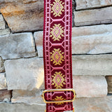 Rose Garnet Glam Bag Strap