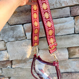 Rose Garnet Glam Bag Strap