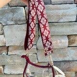 Garnet Noir Tapestry Bag Strap