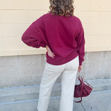 Garnet Chenille “Noles” Script Sweatshirt