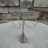 Taylor Shaye Nina Bow Round Hoops