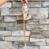 [BC Bags] Game Day Glam Clear Crossbody Bag in Gold