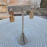 Four Winds Mahjong Tile Drop Earrings