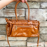 [BC Bags] Polished Charm Structured Tote in Caramel