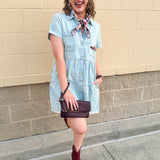 Denim Game Day Noles Dress