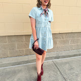 Denim Game Day Noles Dress