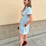 Denim Game Day Noles Dress