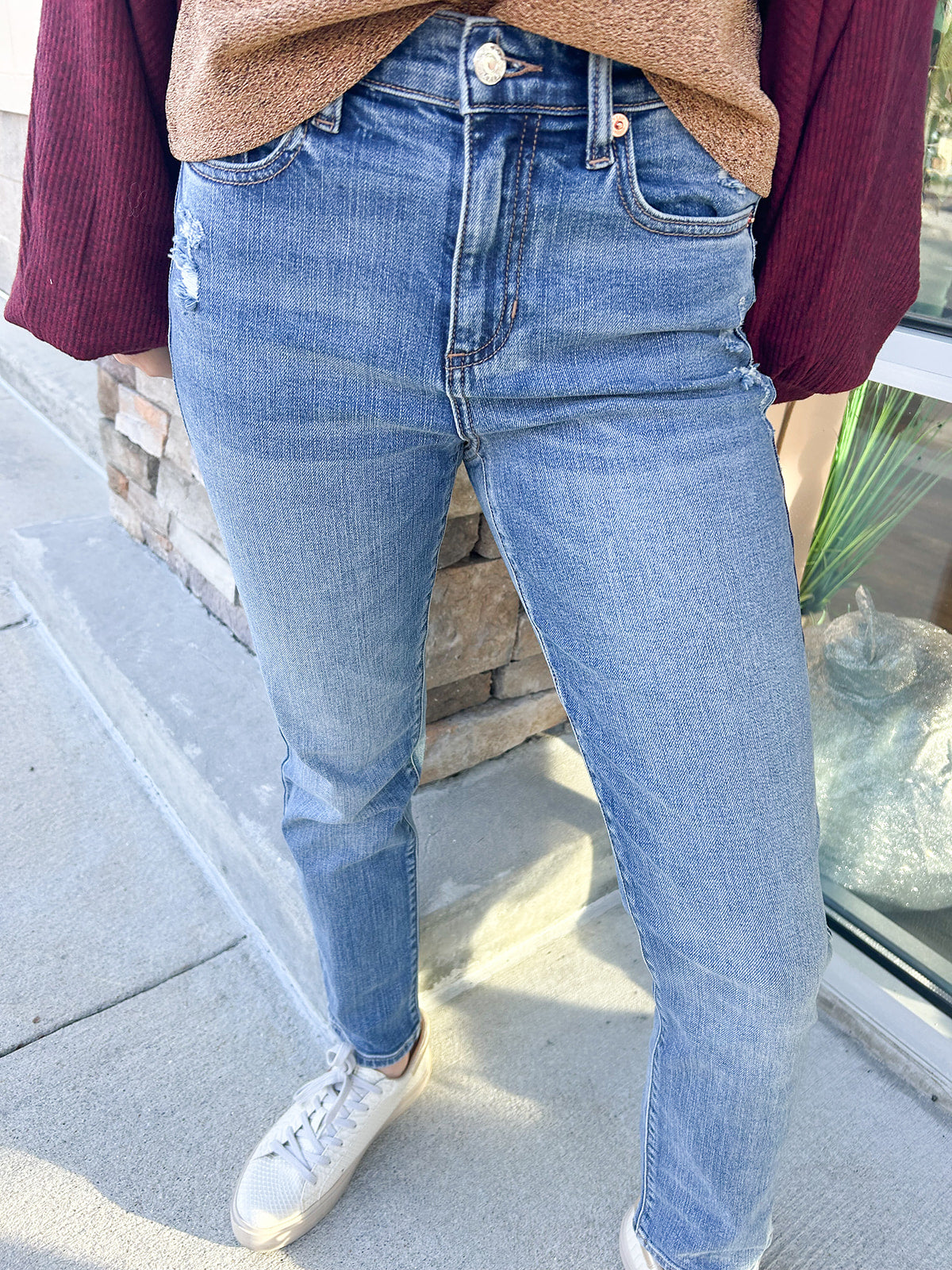 The Astrid High Rise Straight Jeans