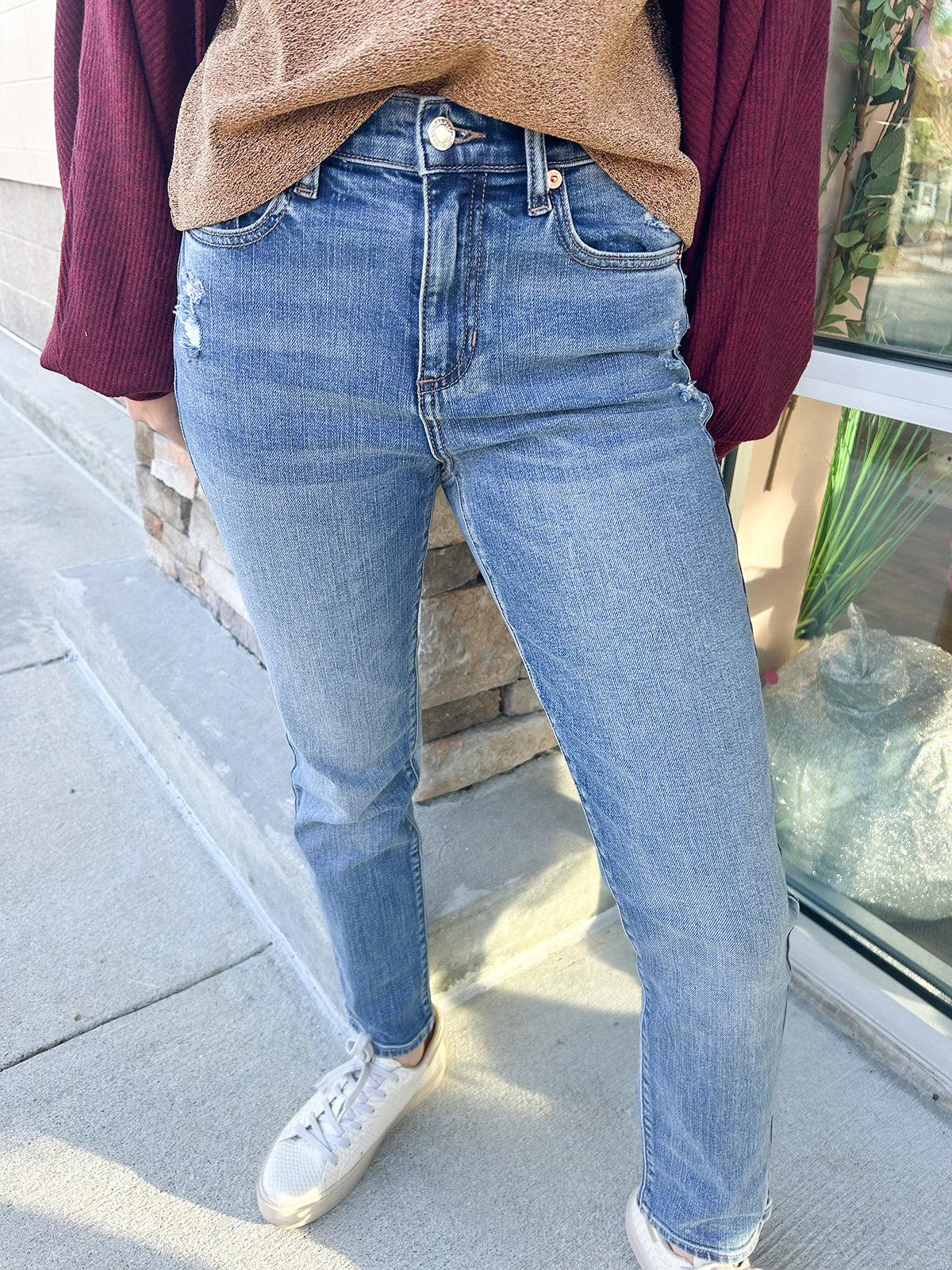 The Astrid High Rise Straight Jeans