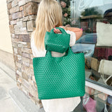 BC Bags Emerald Braided Clutch