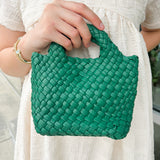 BC Bags Emerald Braided Clutch
