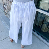 French Market Wide Leg Blue Pants